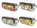 Yellow / White / Red / Blue Kids Die-Cast Double Decker Bus Toy