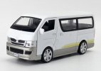 1:32 Scale White / Black / Blue Kids Diecast Toyota Hiace Toy