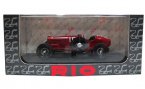 Wine Red 1:43 Scale RIO Diecast Vintage Alfa Romeo P3 Model