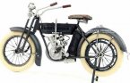 1:6 Tinplate Black Retro 1909 Harley Davidson V-Twin Model