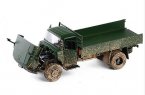 1:36 Scale Muddy Army Green Diecast FAW Jiefang CA141 Truck Toy