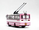 1:76 Pink NO.11 ShangHai SK5105GP Diecast Trolley Bus Model