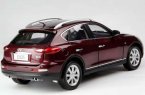 White / Gray / Red 1:18 Scale 2013 Diecast Infiniti EX25 Model