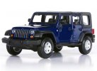 Red /Deep Blue 1:32 Bburago Diecast Jeep Wrangler Rubicon Model