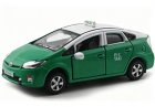 1:64 Scale Green Tiny Diecast Toyota Prius Taxi Model