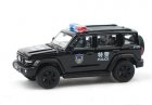 1:64 Scale Black Police Diecast 2023 Tank 300 SUV Model