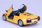 White / Orange 1:18 Scale Diecast Lamborghini Murcielago Model