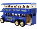 Mini Scale Kids Yellow / Red / Blue Double Decker Tour Bus