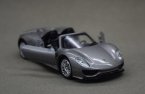 Gray 1:43 Scale Diecast Porsche 918 Spyder Car Toy