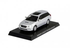 White / Black / Silver 1:64 Diecast Subaru Legacy Touring Wagon