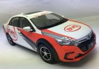 White-Orange 1:18 Diecast 2014 BYD Qin CRC Racing Car Model