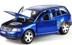 Wine Red / Blue 1:24 Scale Bburago Diecast VW Touareg Model