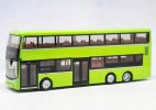 1:110 Scale Green Diecast Singapore Double Decker Bus Model