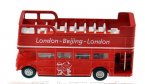 Kids Red 1:76 Scale London Double-Deck Bus Toy