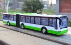 Yellow / Green Kids Large Scale R/C Articulated City Bus Toy