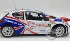 1:18 Scale SUNSTAR WRC Diecast Peugeot 207 S2000 Model