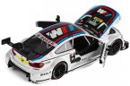 White-Black 1:24 Scale Diecast BMW M4 DTM Model