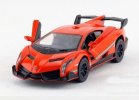 1:36 Black /Wine Red / Orange / Gray Diecast Lamborghini Veneno