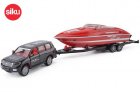 1:55 SIKU Diecast 2543 Toyota Land Cruiser With Trailer Toy