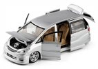 White / Black / Silver 1:32 Kids Diecast Toyota Estima MPV Toy