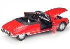 Red 1:24 Scale Welly Diecast Citroen DS 19 Cabriolet Model