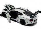 Bburago 1:24 White Diecast Bentley Continental GT3 Model