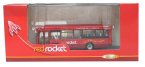 1:76 Scale Red CMNL brand Dennis Singledecker Bus Model