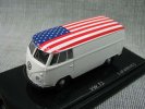 1:64 Scale KYOSHO Brand Red / White / Blue VW T1 VAN Model