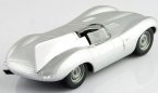 Silver 1:43 Scale HIGH SPEED Diecast Jaguar D-Type Model
