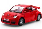 1:36 Silver / Black / Red / Blue Diecast VW New Beetle RSI Toy