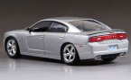 Orange / Silver 1:24 MotorMax Diecast 2011 Dodge Charger R/T