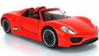 Kids 1:32 Scale Green /Red /Gray Diecast Porsche 918 Spyder Toy