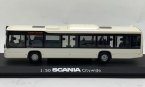 White 1:50 Scale Diecast Scania Citywide City Bus Model