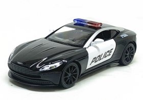 Black 1:32 Scale Kids Police Diecast Aston Martin DB11 AMR Toy