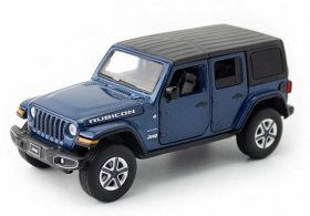 1:32 Scale Blue / Red / Black Diecast Jeep Wrangler Sahara Toy