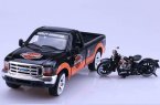 Black-Orange 1:24 Scale Die-Cast Ford F150 Pickup Truck Model