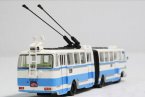 Blue 1:76 NO. 27 ShangHai SK561GF Diecast Trolley Bus Model