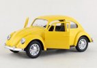 Kids 1:36 Scale Yellow / Pink Diecast 1967 VW Beetle Toy