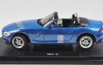 Blue / Gray 1:18 Scale Welly Diecast BMW Z4 Roadster Model