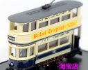 White Mini Size Oxford Die-Cast Belfast Tram Model
