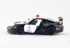 Black-White 1:36 Kids Police Diecast Porsche 911 GT3 RS Toy