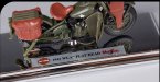 Army Green 1:18 Harley Davidson 1942 WLA FLAT HEAD Model