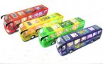 Kids Purple / Yellow Plastics Electric City Bus Toy