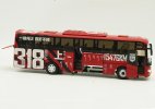 Red 1:43 Scale Diecast Zhongtong LCK6117HQD1 Coach Bus Model