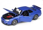 1:24 Scale Welly Diecast Nissan Skyline GT-R R34 Model