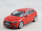 Black / White / Red 1:43 Scale Diecast Audi A3 Sportback Model