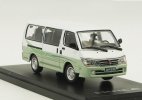 1:43 Scale White-Green Diecast Jinbei Hiace Van Model