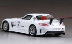 1:24 White MotorMax Diecast Mercedes-Benz SLS AMG GT3 Model