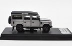 Silver 1:64 Scale Diecast Land Rover Defender 110 Model