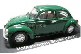 1:43 Scale Green IXO Diecast 1972 Volkswagen Beetle Model